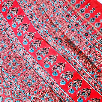 Ajrakh Block Printed Sarees