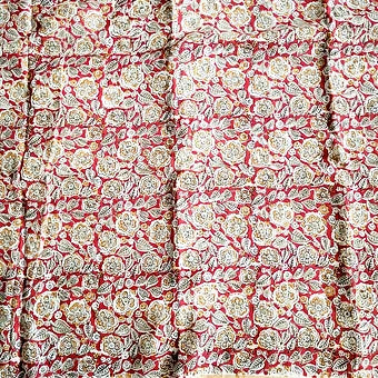 Kalamkari Block Printed Saree