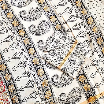 Kalamkari Block Printed Saree