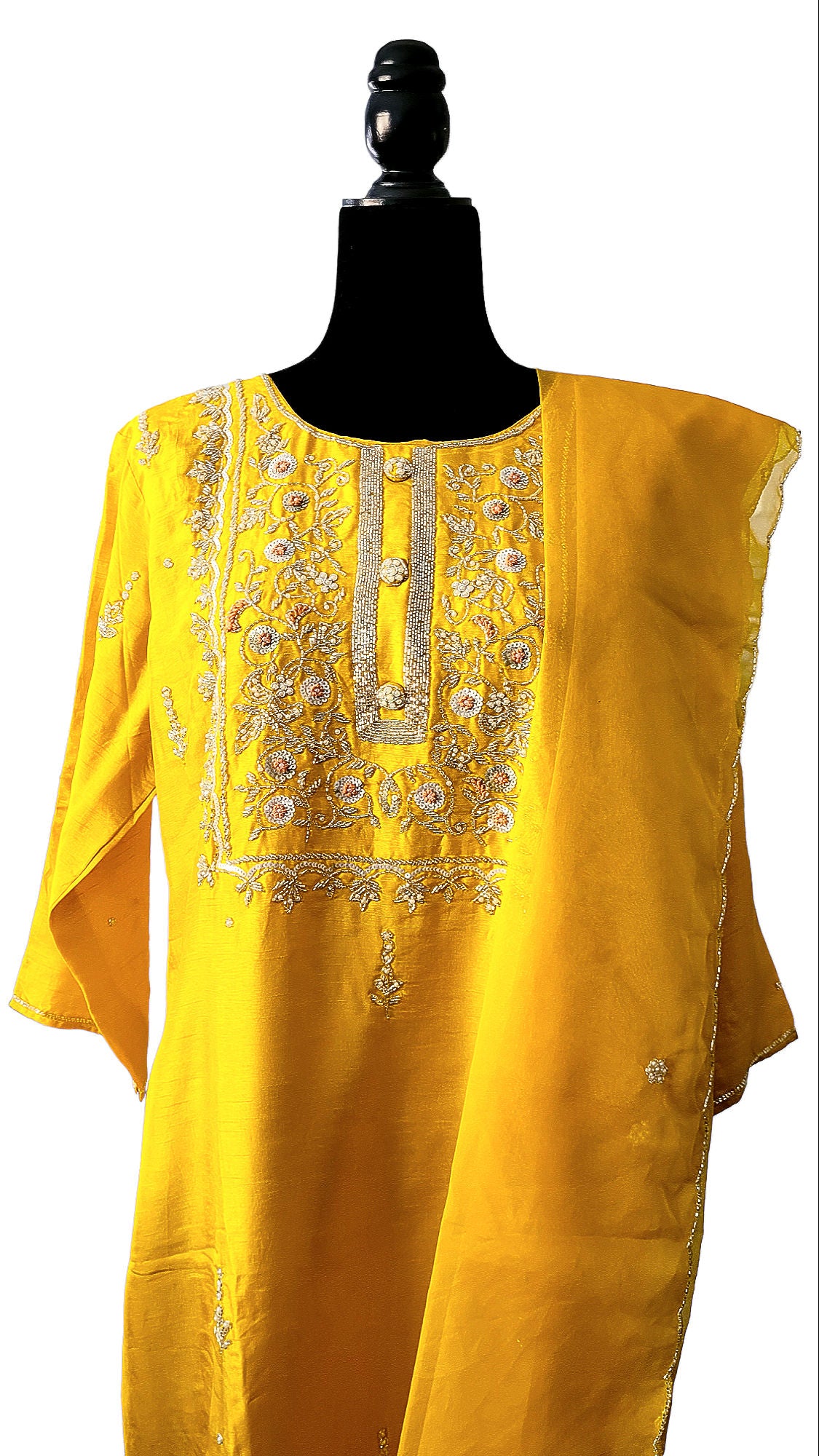Salwar Suit With Organza Dupatta