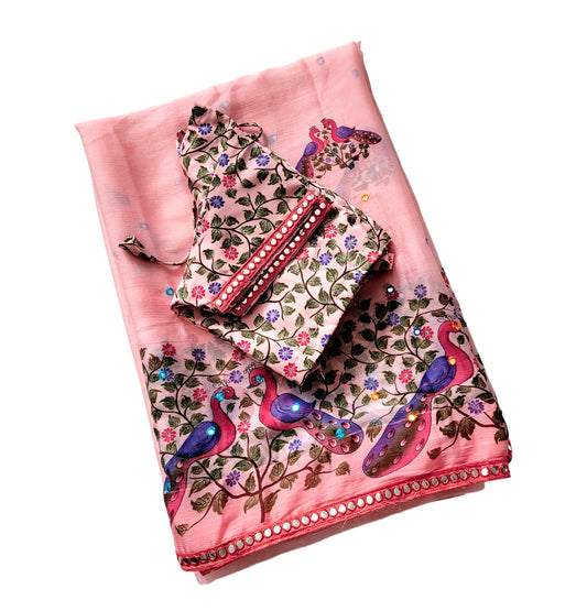 Chiffon Saree With Blouse