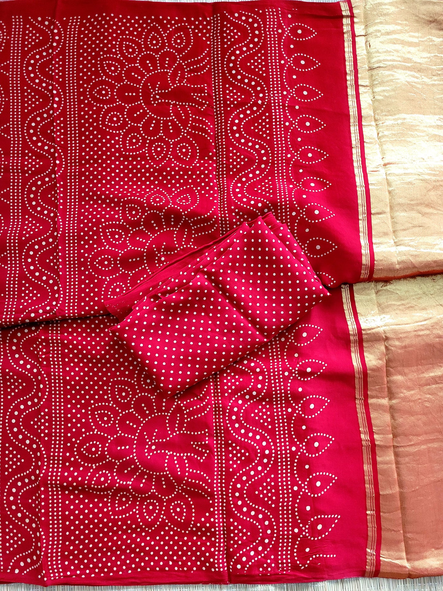 Modal Silk Bandhani Saree