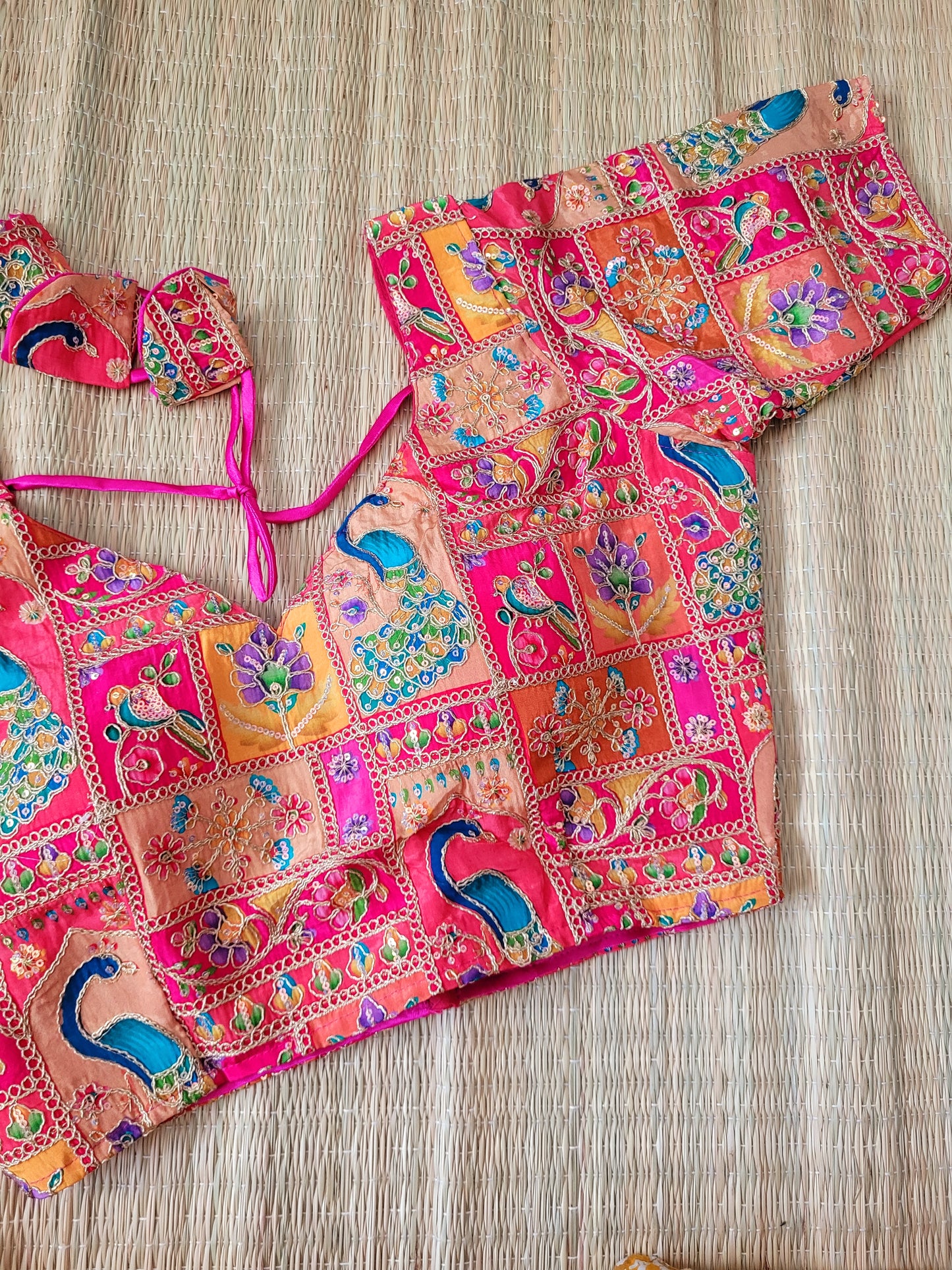 Viscose Chinon Embroidery Blouse