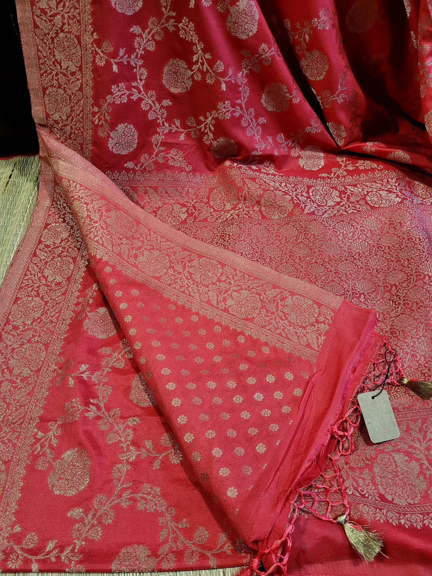 Semi Georgette Banaras Silk Saree