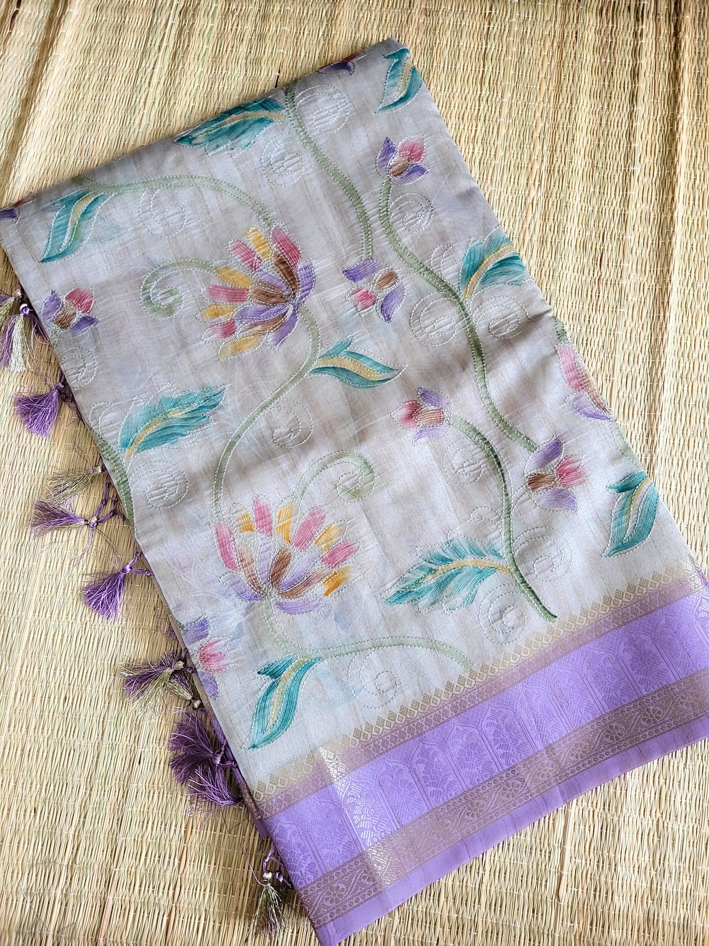 Semi Tussar Silk Saree