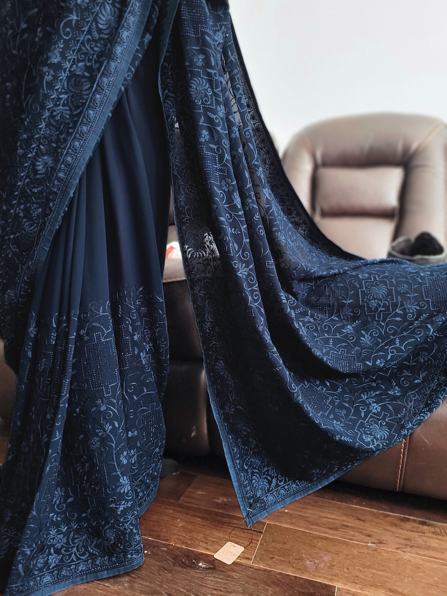 Exquisite Georgette Chikankari Saree