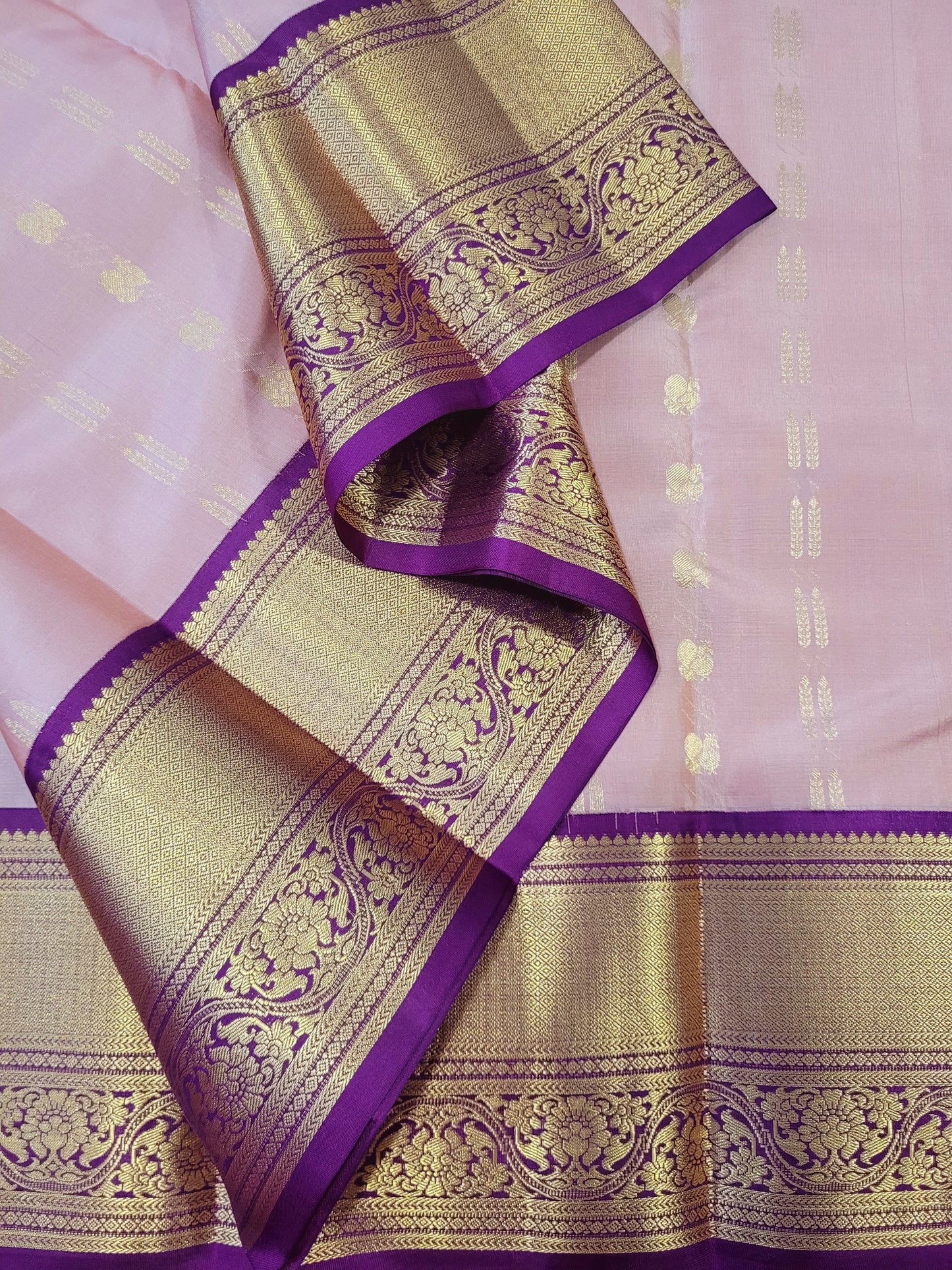 Pure Korvai Kanchipuram Handloom Silk Saree