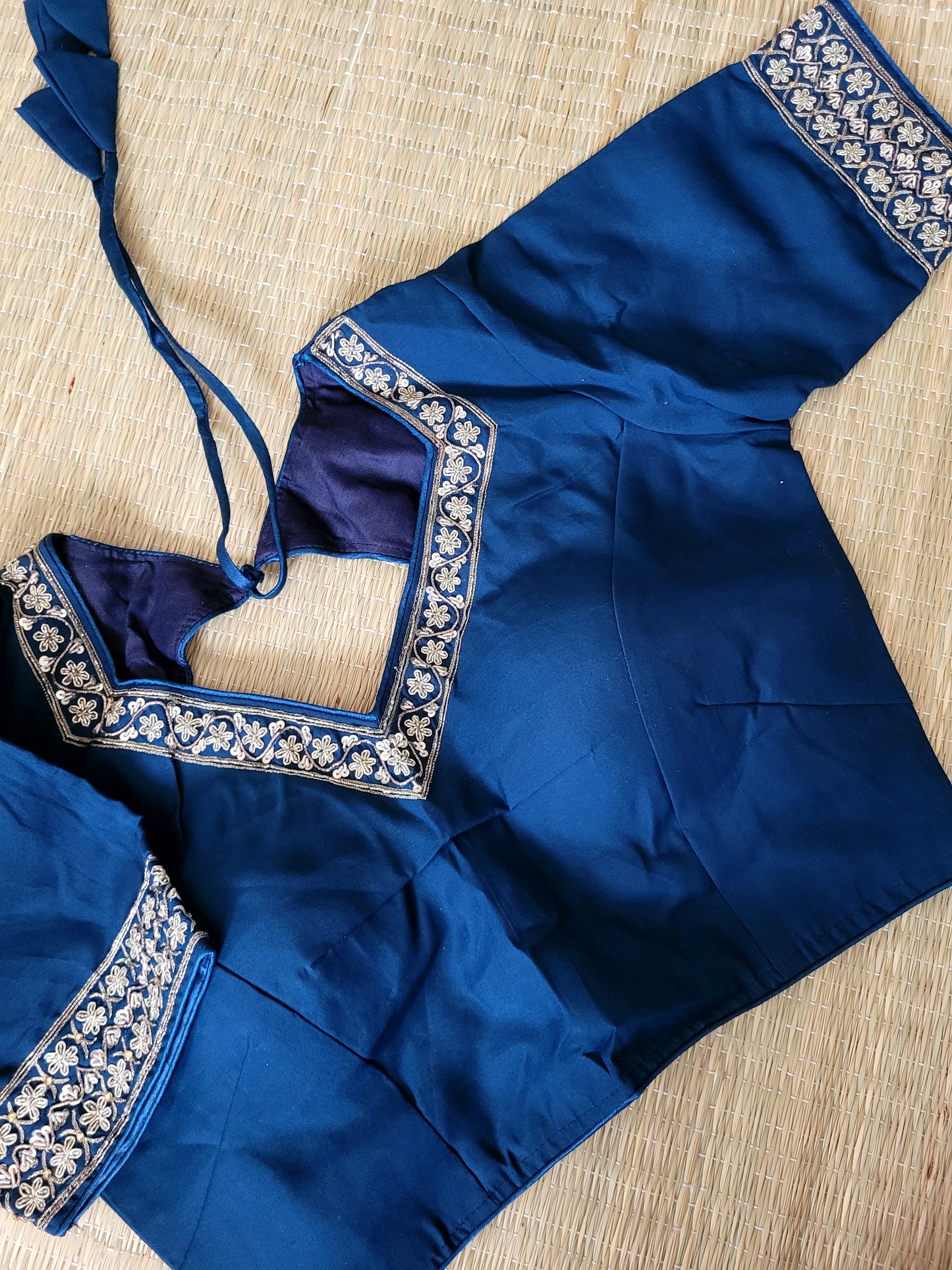 Roman Silk Zardosi Work Blouse