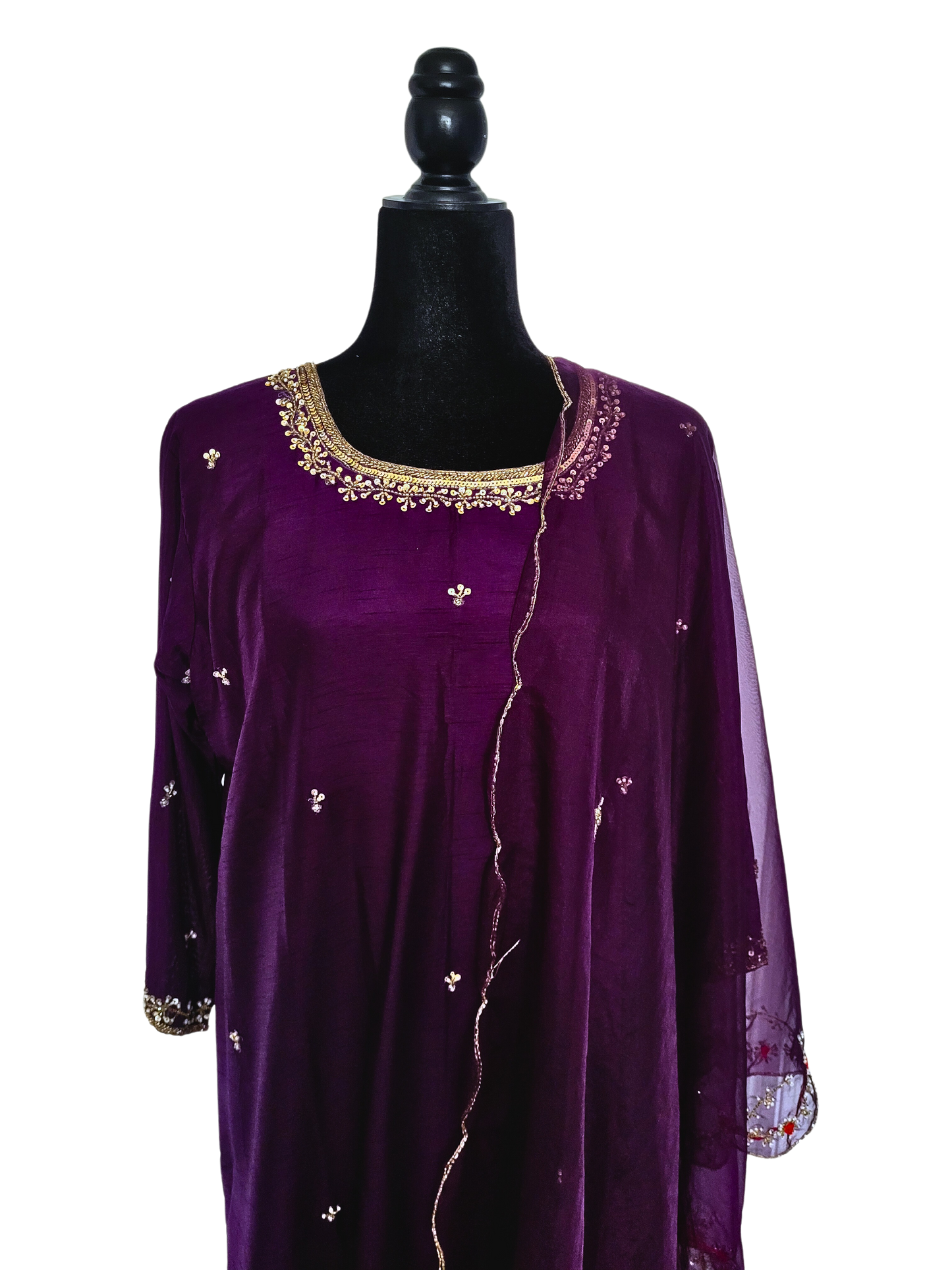 Salwar Suit With Organza Dupatta