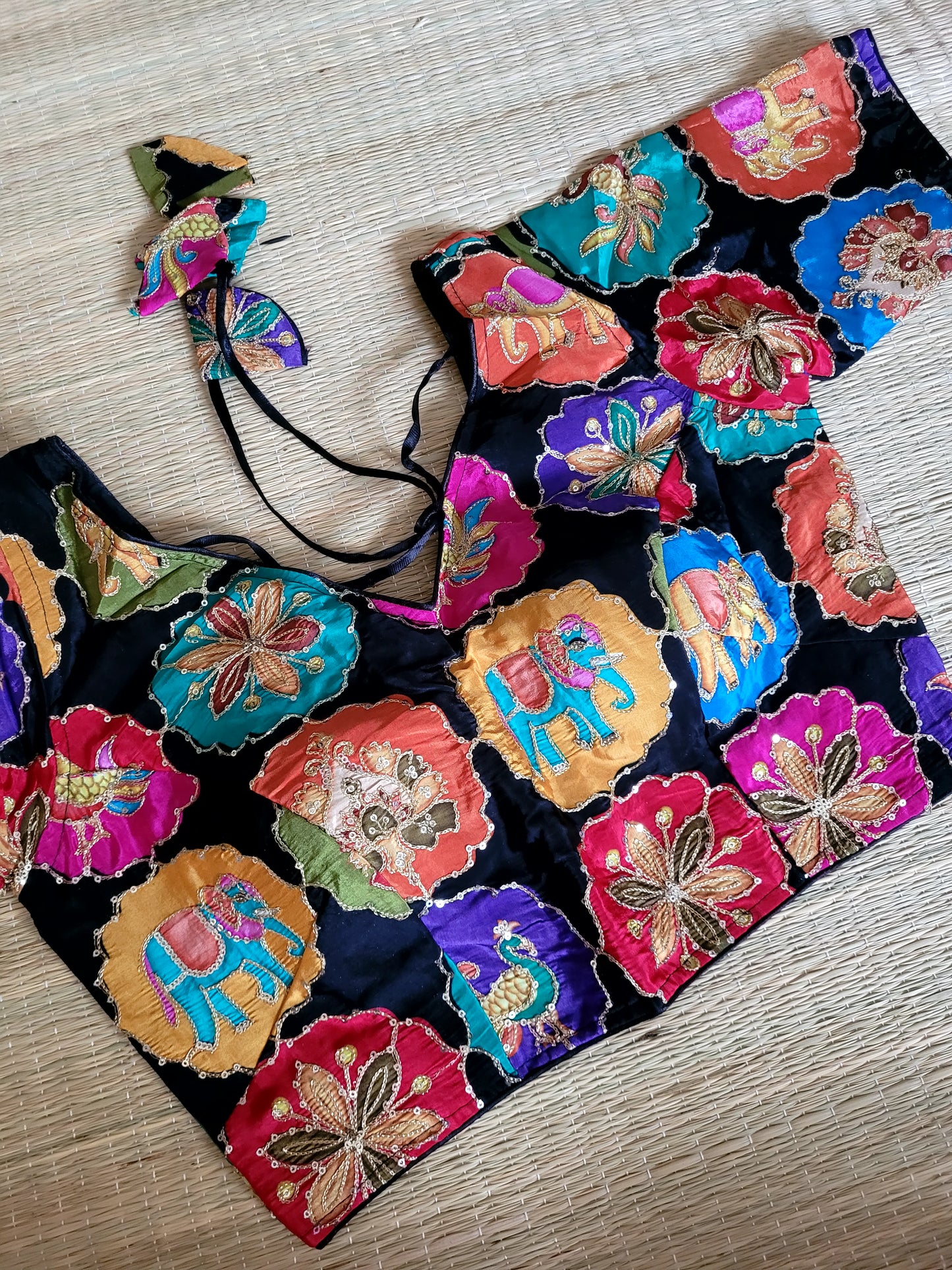 Viscose Chinon Embroidery Blouse