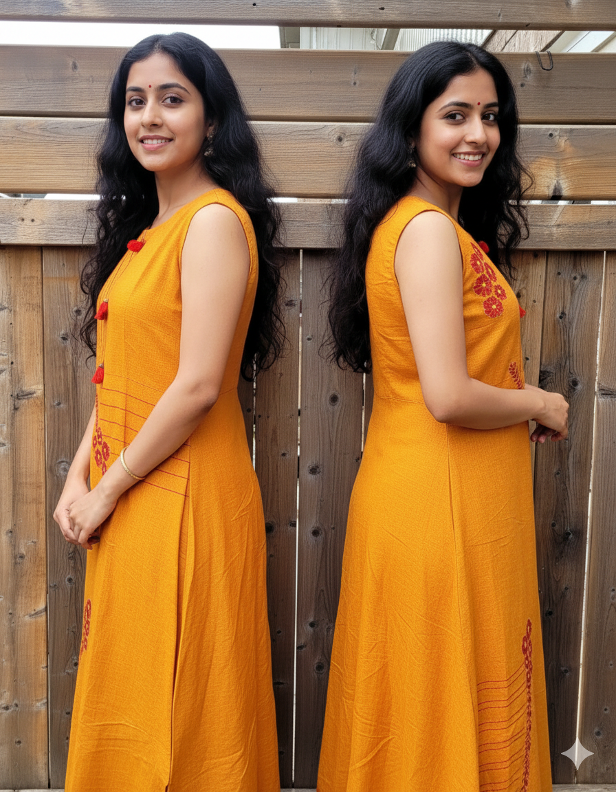 Khadi Cotton Gown