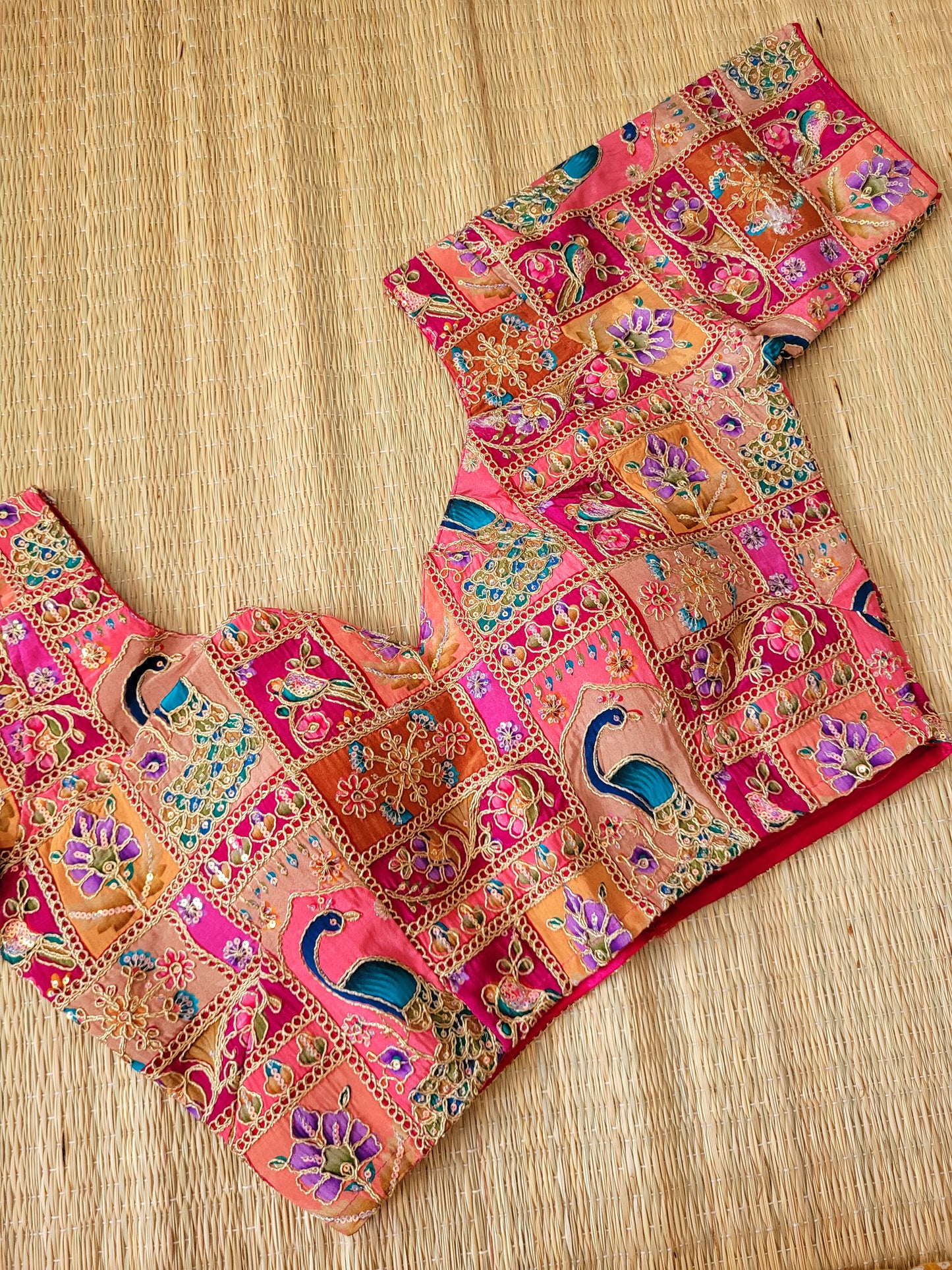 Viscose Chinon Embroidery Blouse