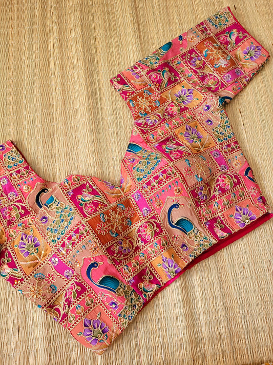 Viscose Chinon Embroidery Blouse