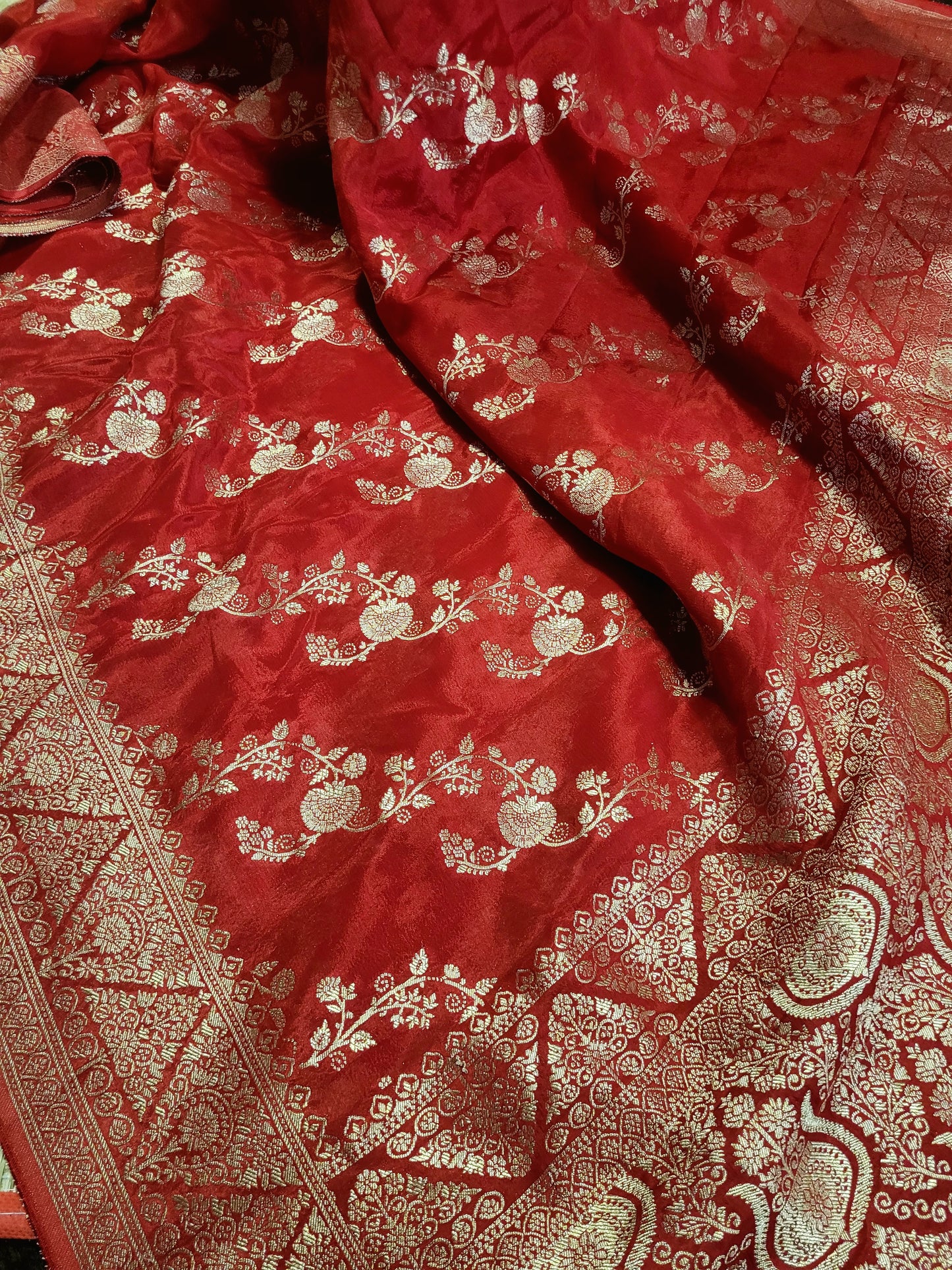 Banarasi Satin Mushru Silk Saree With Blouse