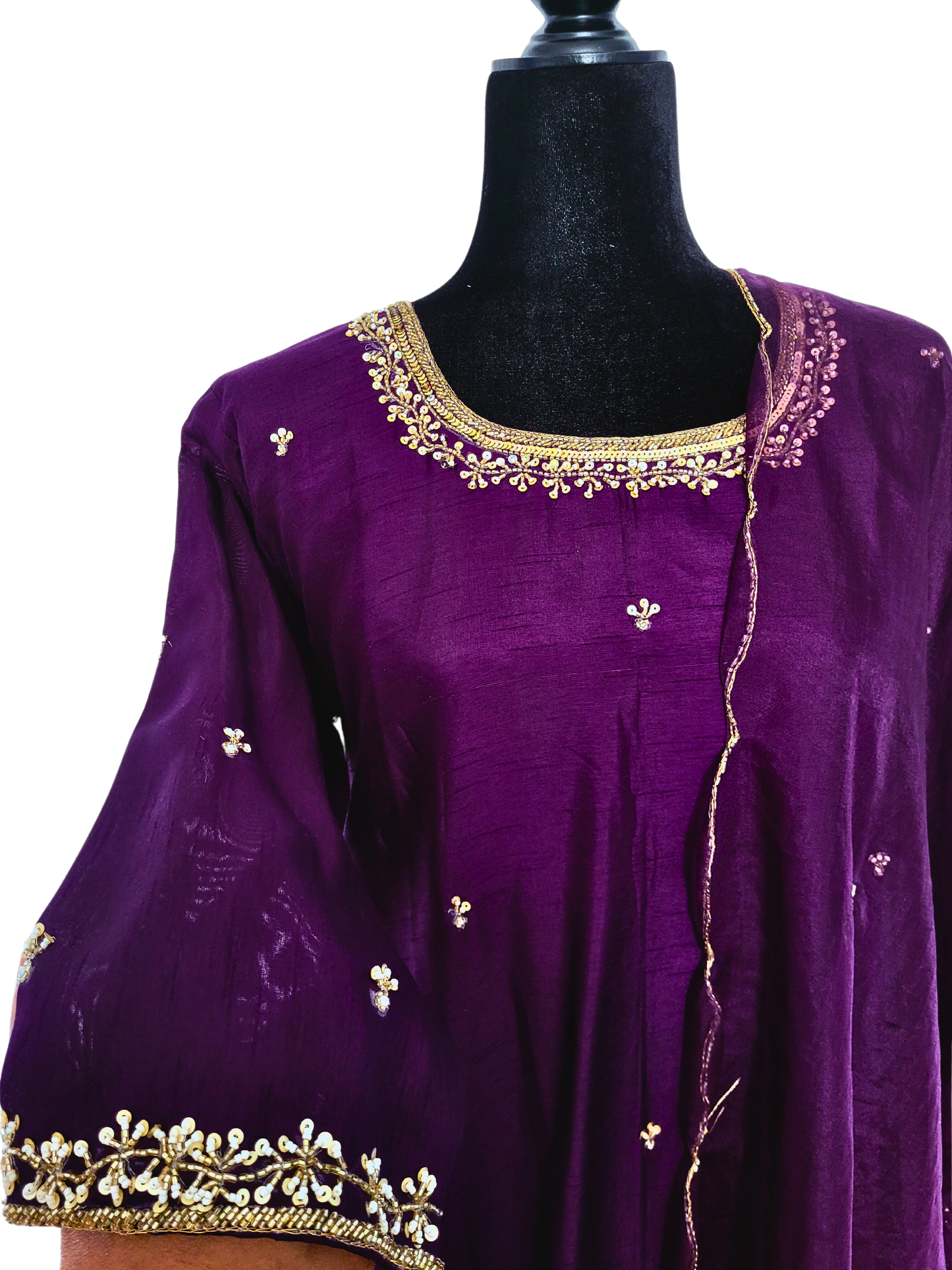 Salwar Suit With Organza Dupatta
