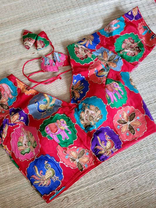 Viscose Chinon Embroidery Blouse