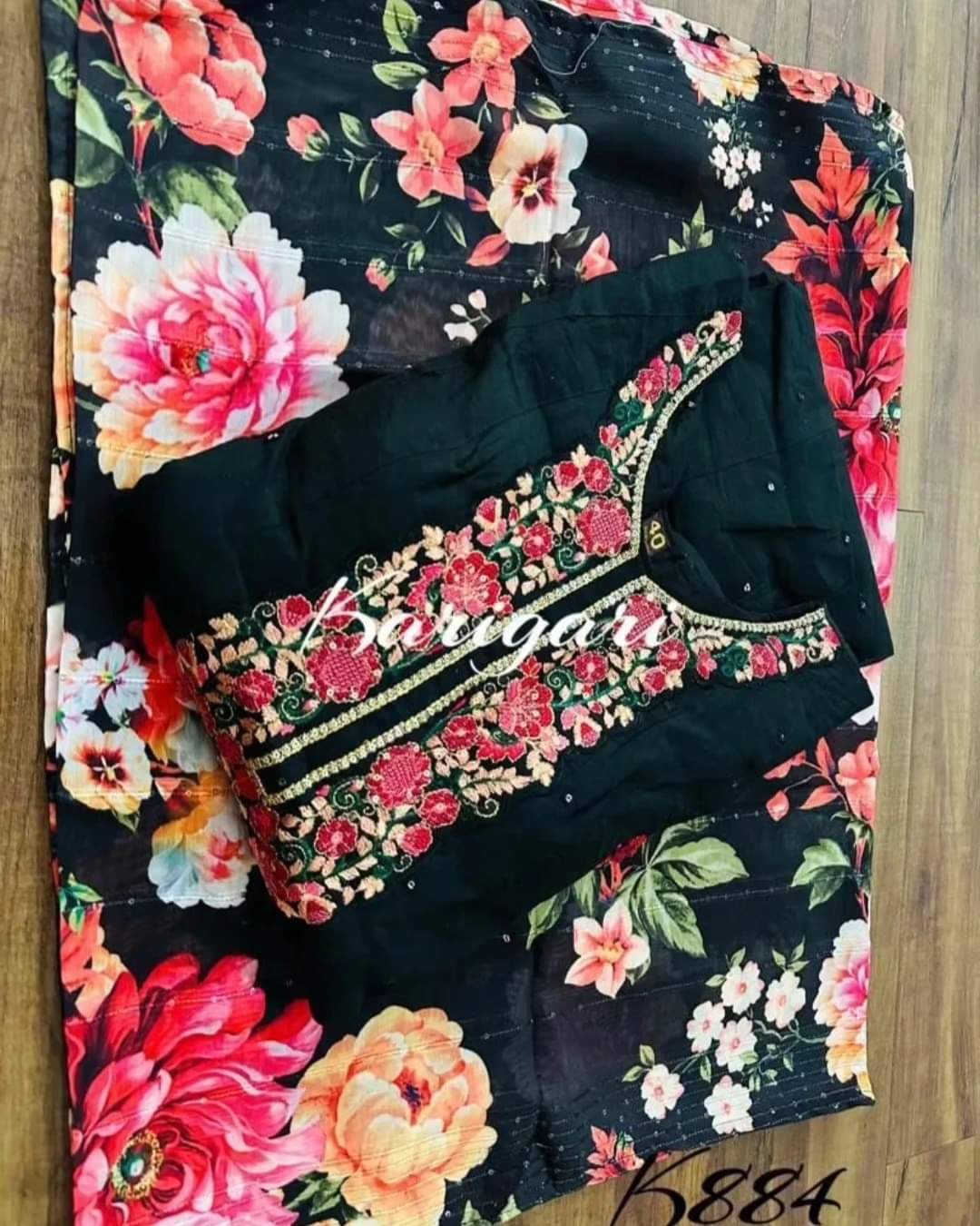 Pure Chanderi Heavy Gown With Dupatta