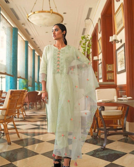 Cotton Salwar Suit With Dupatta