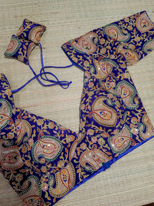 Viscose Chinon Embroidery Blouse