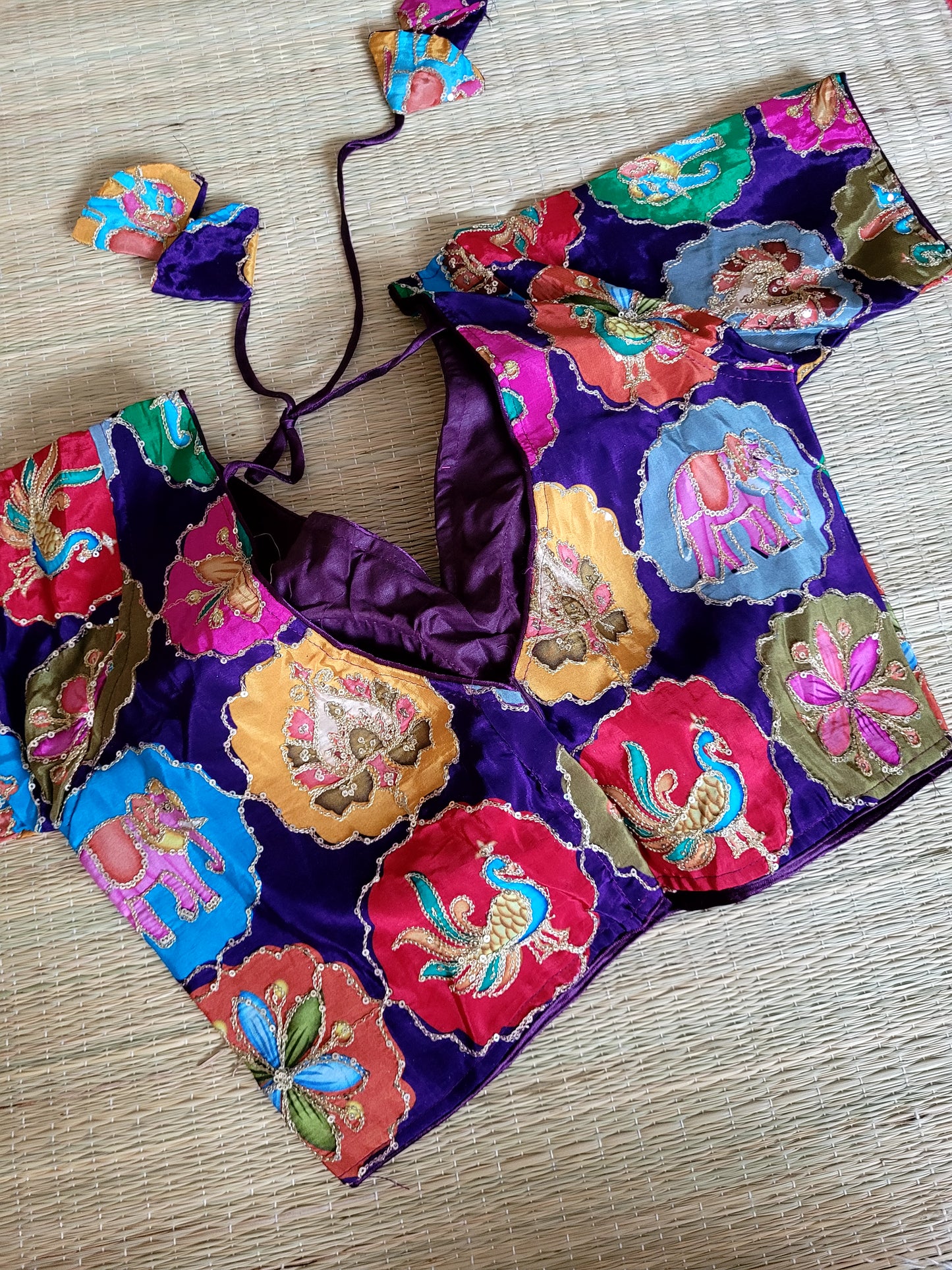 Viscose Chinon Embroidery Blouse