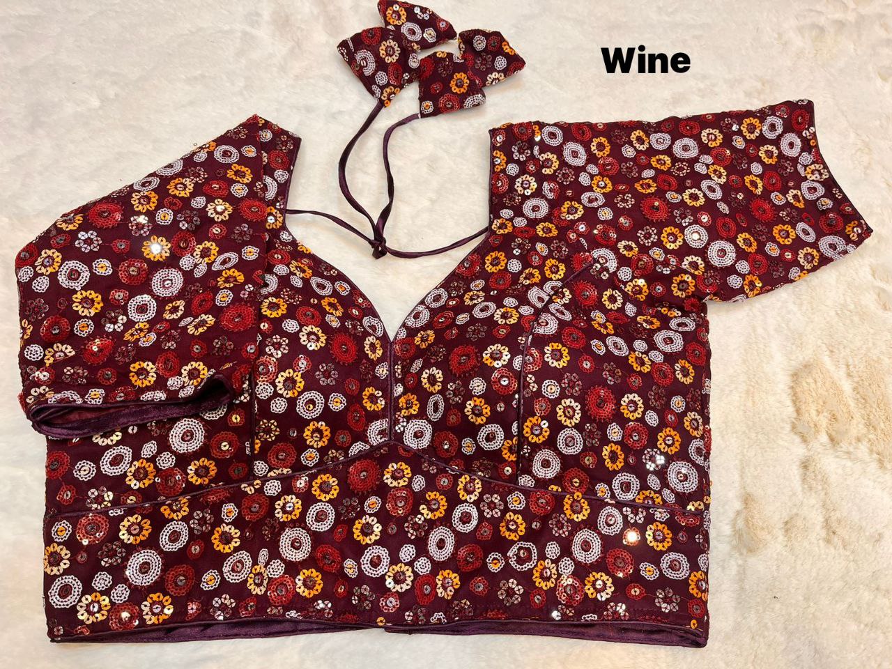 Georgette Sequins Blouse