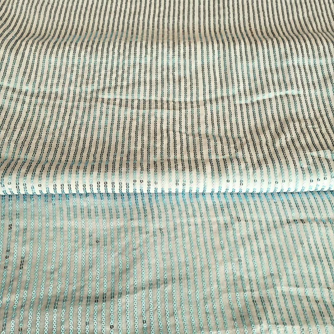 Georgette Sequins Saree