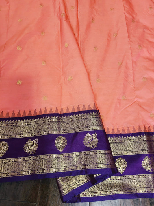 Semi Kanchipuram Handloom Silk Saree