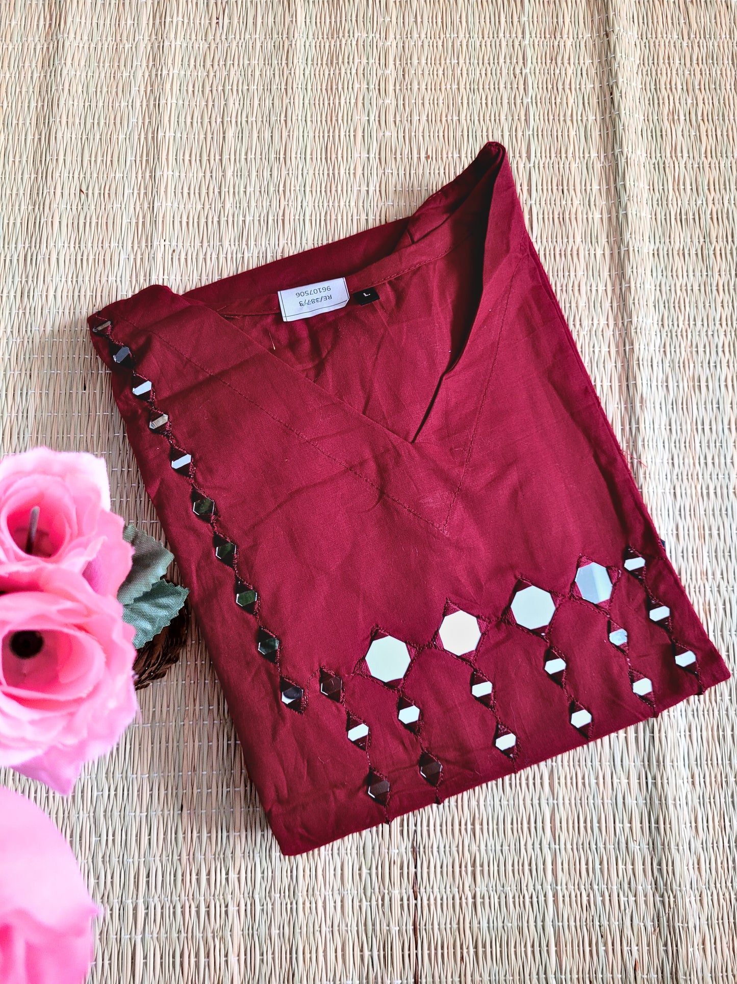 Cotton Embroidery Co-ord Set