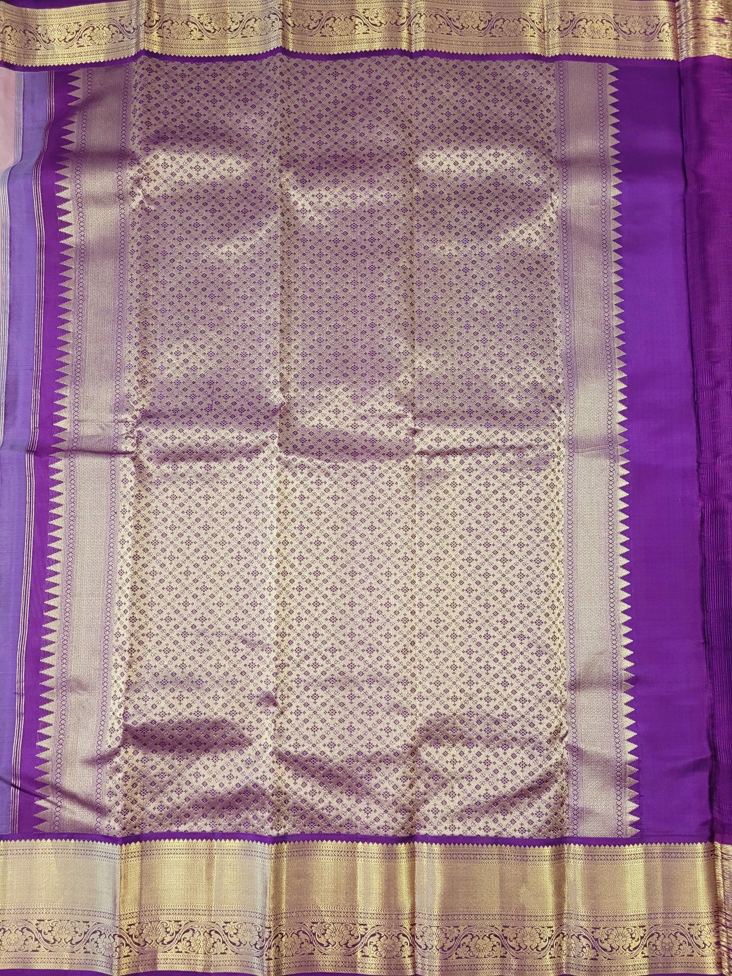 Pure Korvai Kanchipuram Handloom Silk Saree