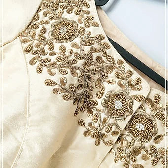 Raw Silk Aari Work Blouse