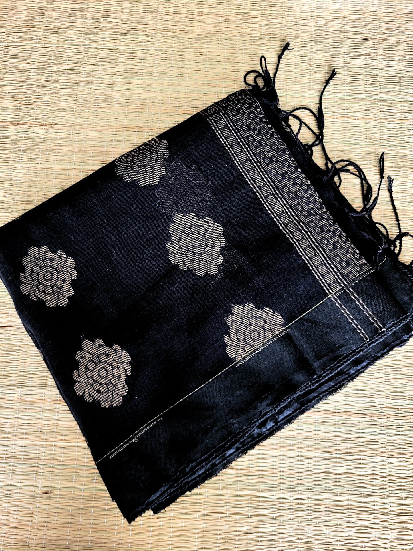 Khadi Linen Banarasi Saree