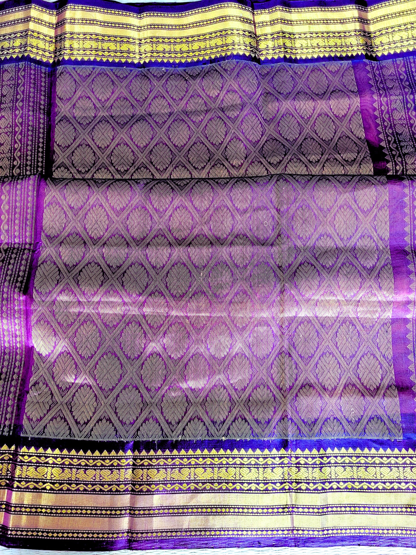 Pure Kanjivaram Sico Saree With Stitched Blouse