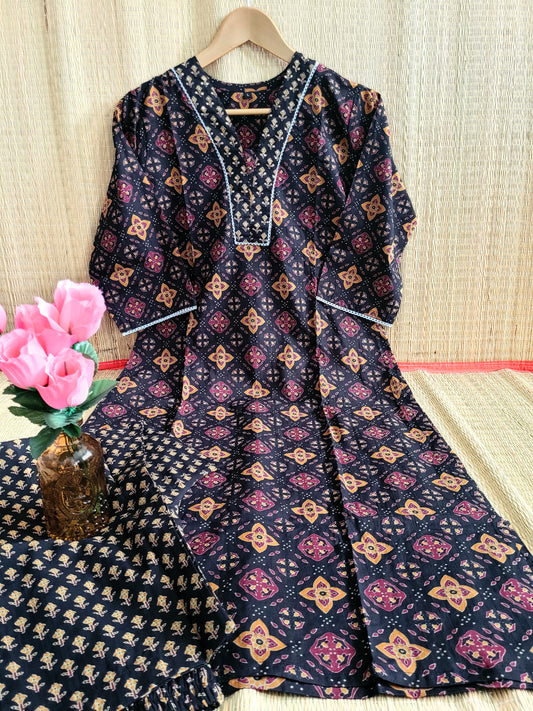 Printed Cotton Co-ord Set