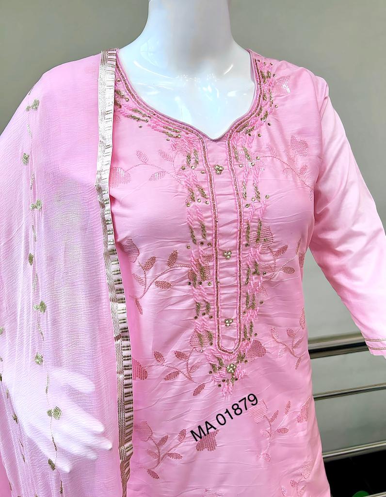 Salwar Suit With Chiffon Dupatta