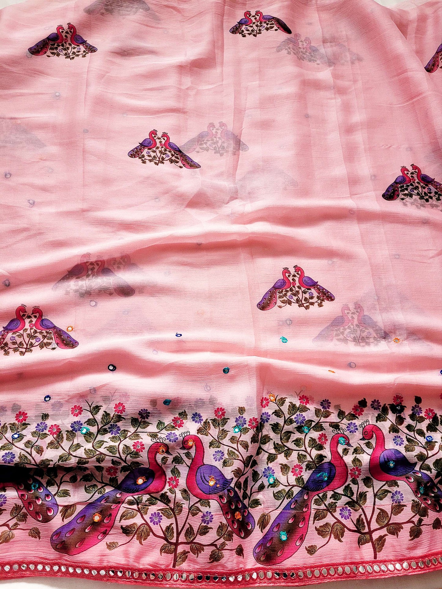 Chiffon Saree With Blouse