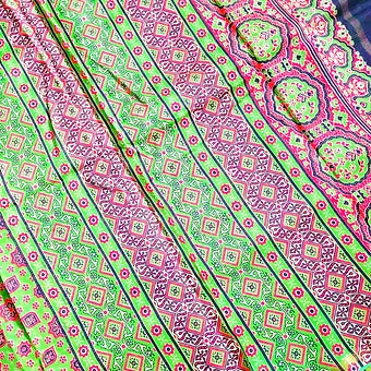 Ajrakh Block Printed Saree