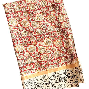 Kalamkari Block Printed Saree