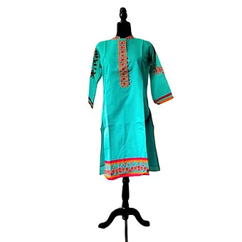 Chanderi Embroidery Kurti