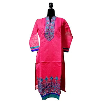 Chanderi Embroidery Kurti