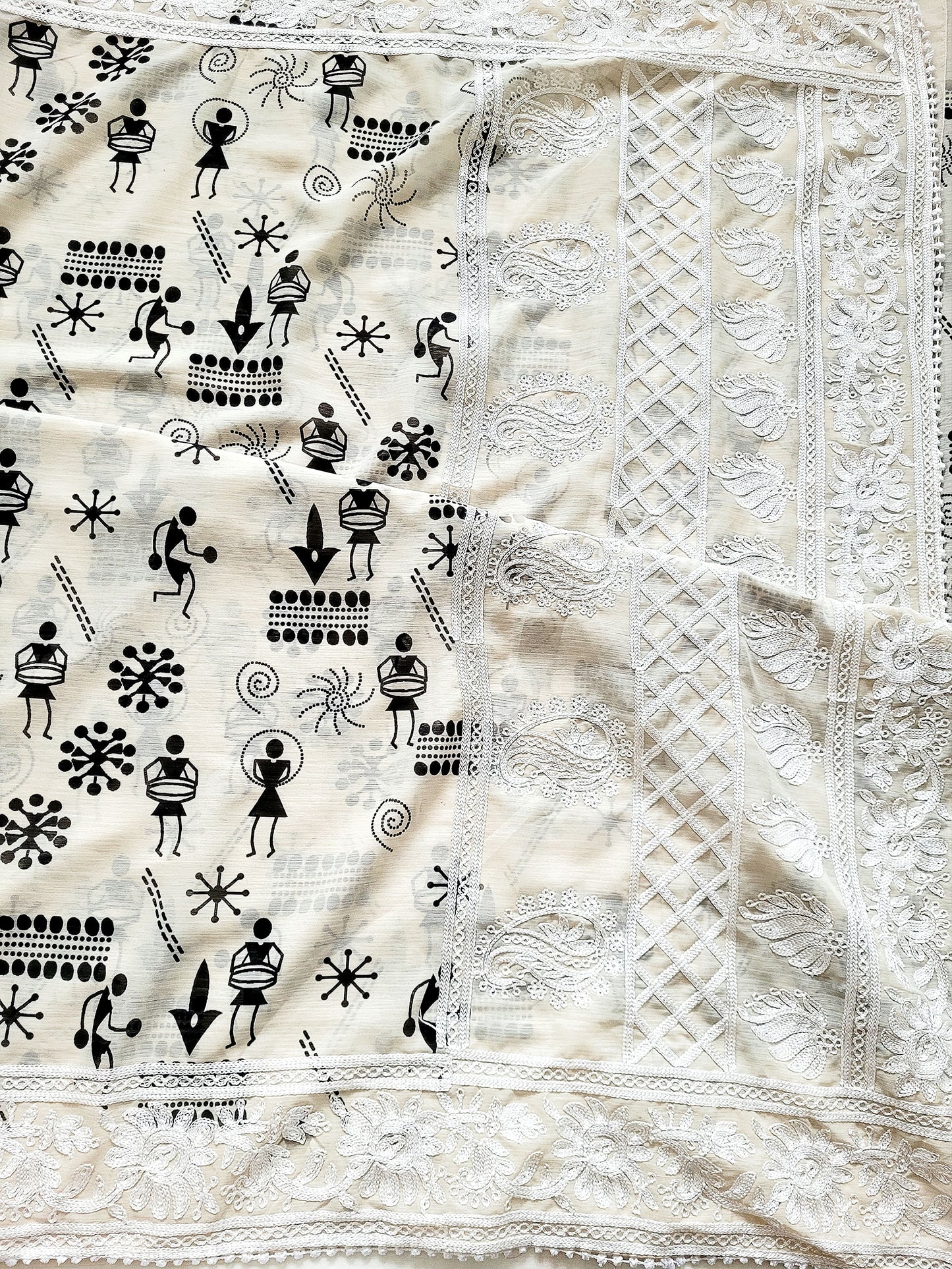 Georgette Printed Embroidery Saree