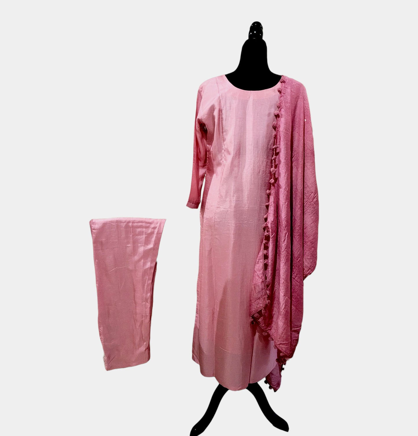 Salwar Suit With Silk Dupatta