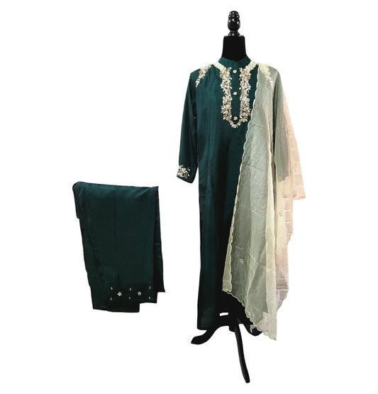 Salwar Suit With Organza Dupatta