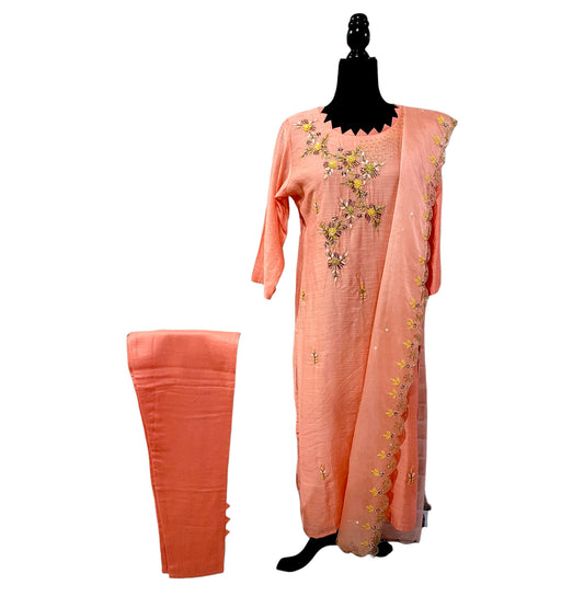 Salwar Suit With Organza Dupatta