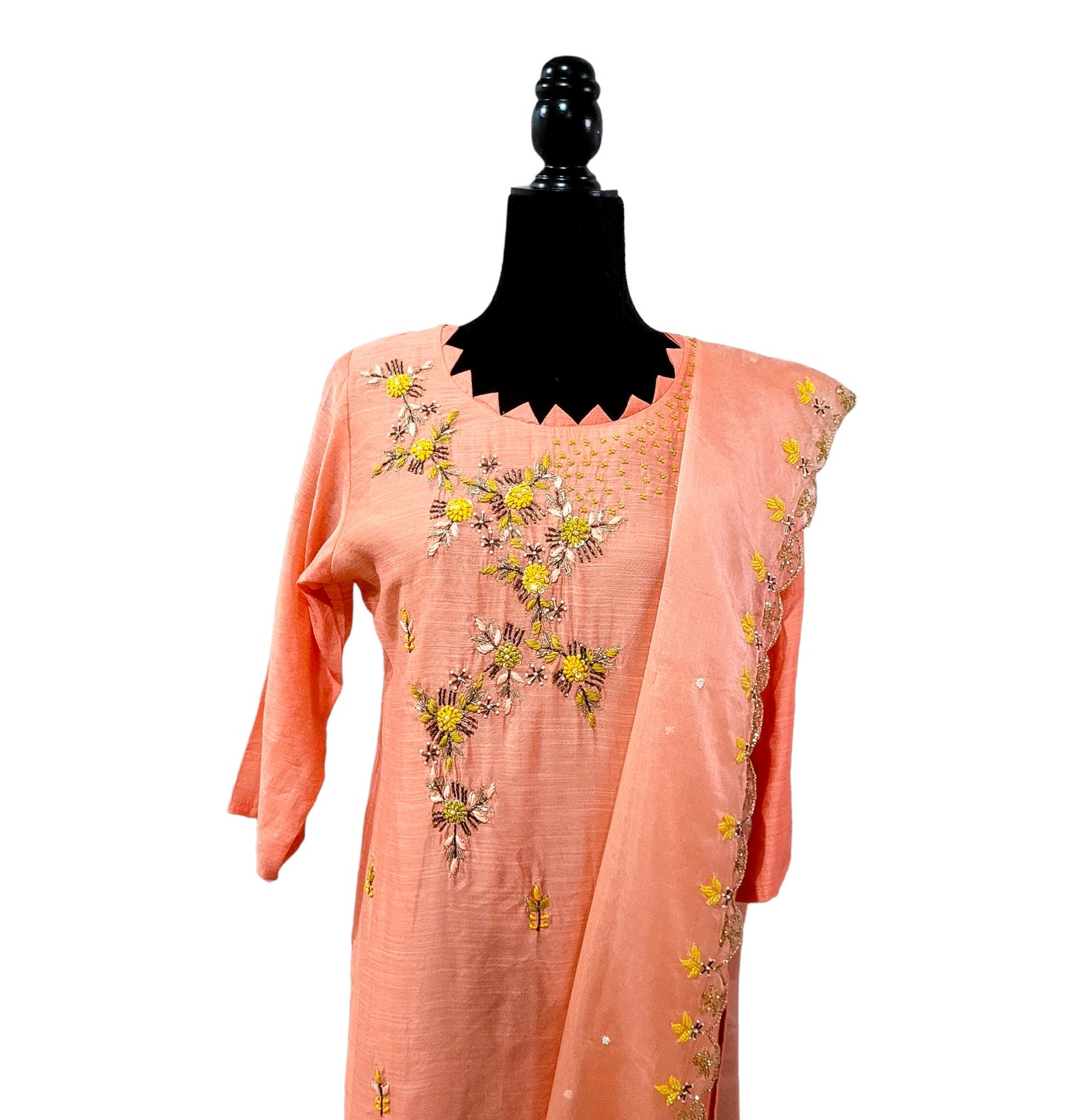 Salwar Suit With Organza Dupatta
