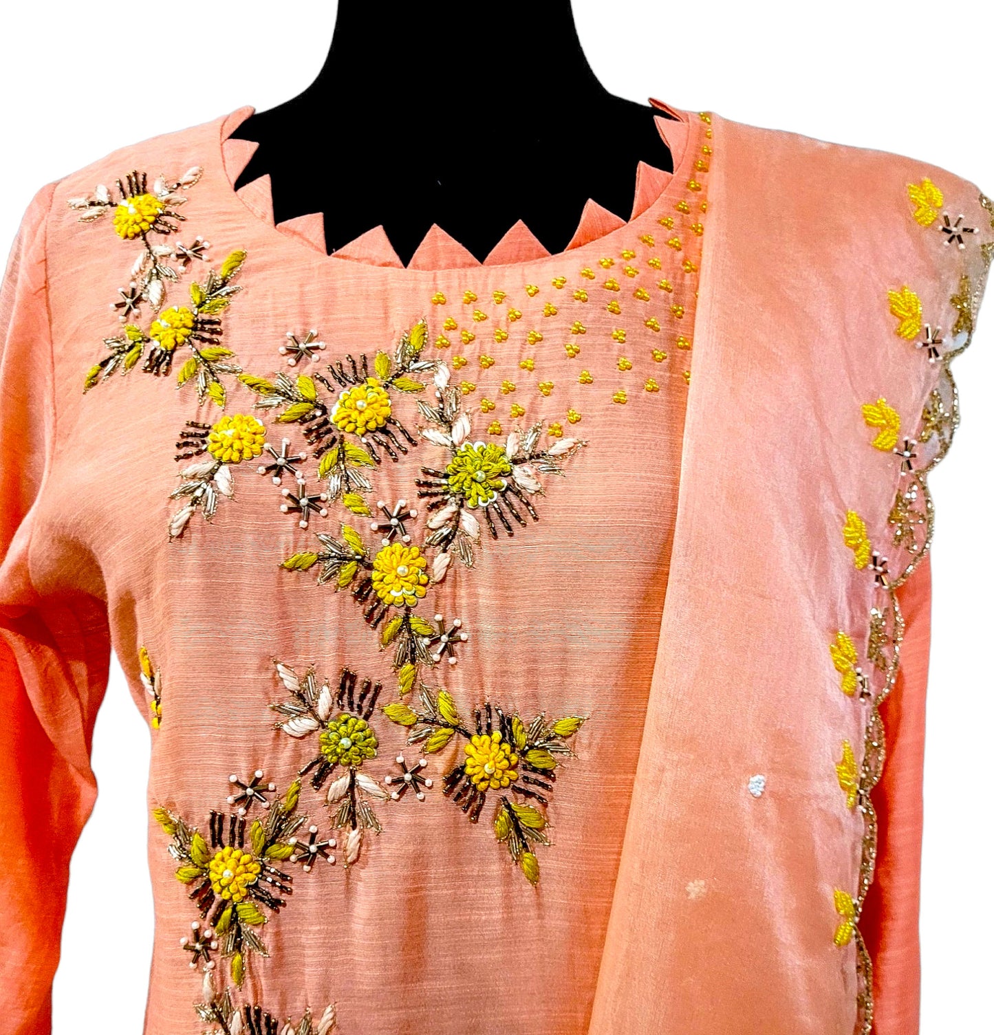 Salwar Suit With Organza Dupatta