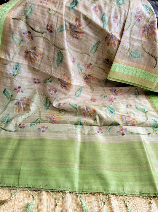 Semi Tussar Silk Saree