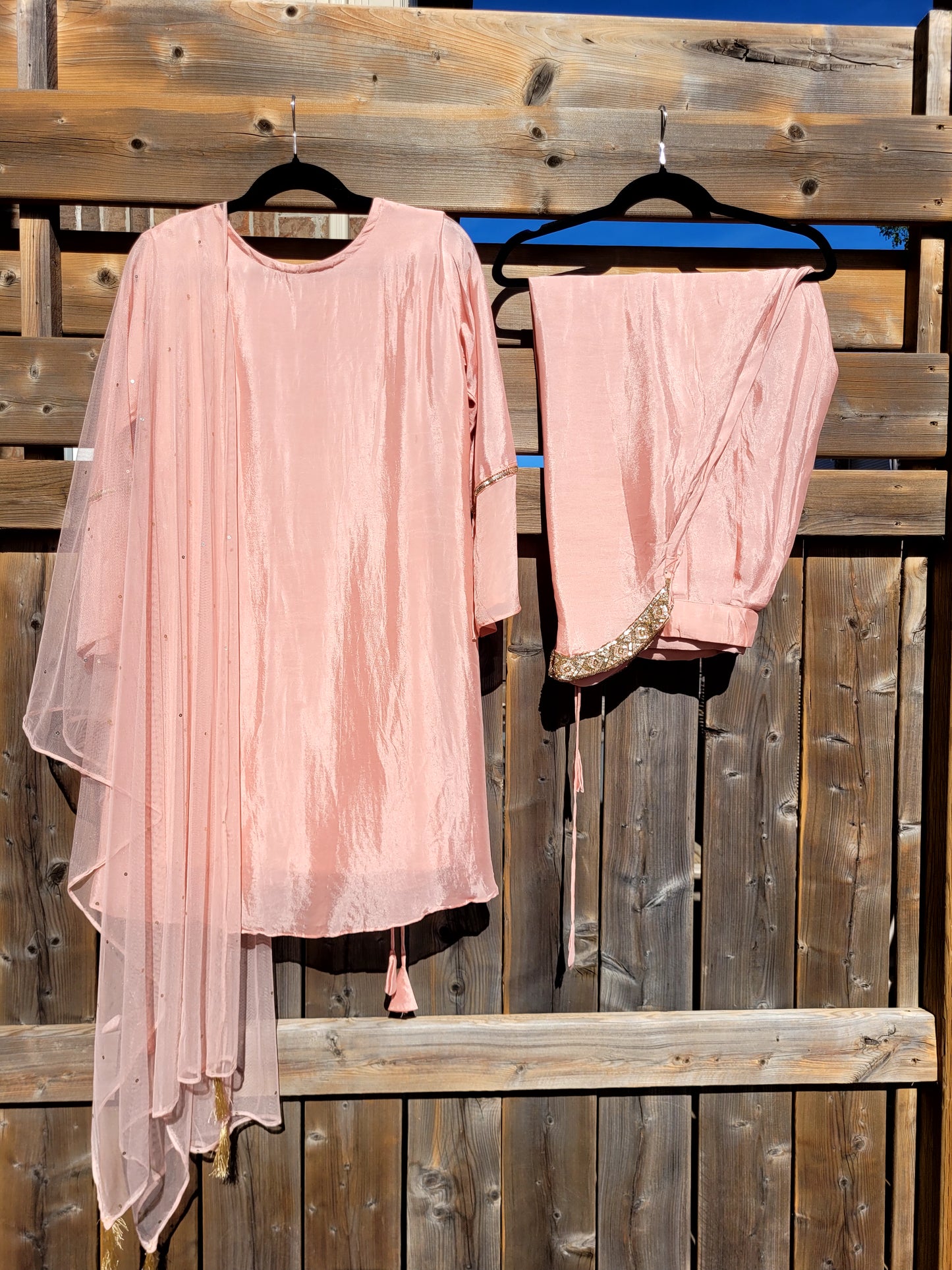 Chinon Crepe Salwar With Embroidery