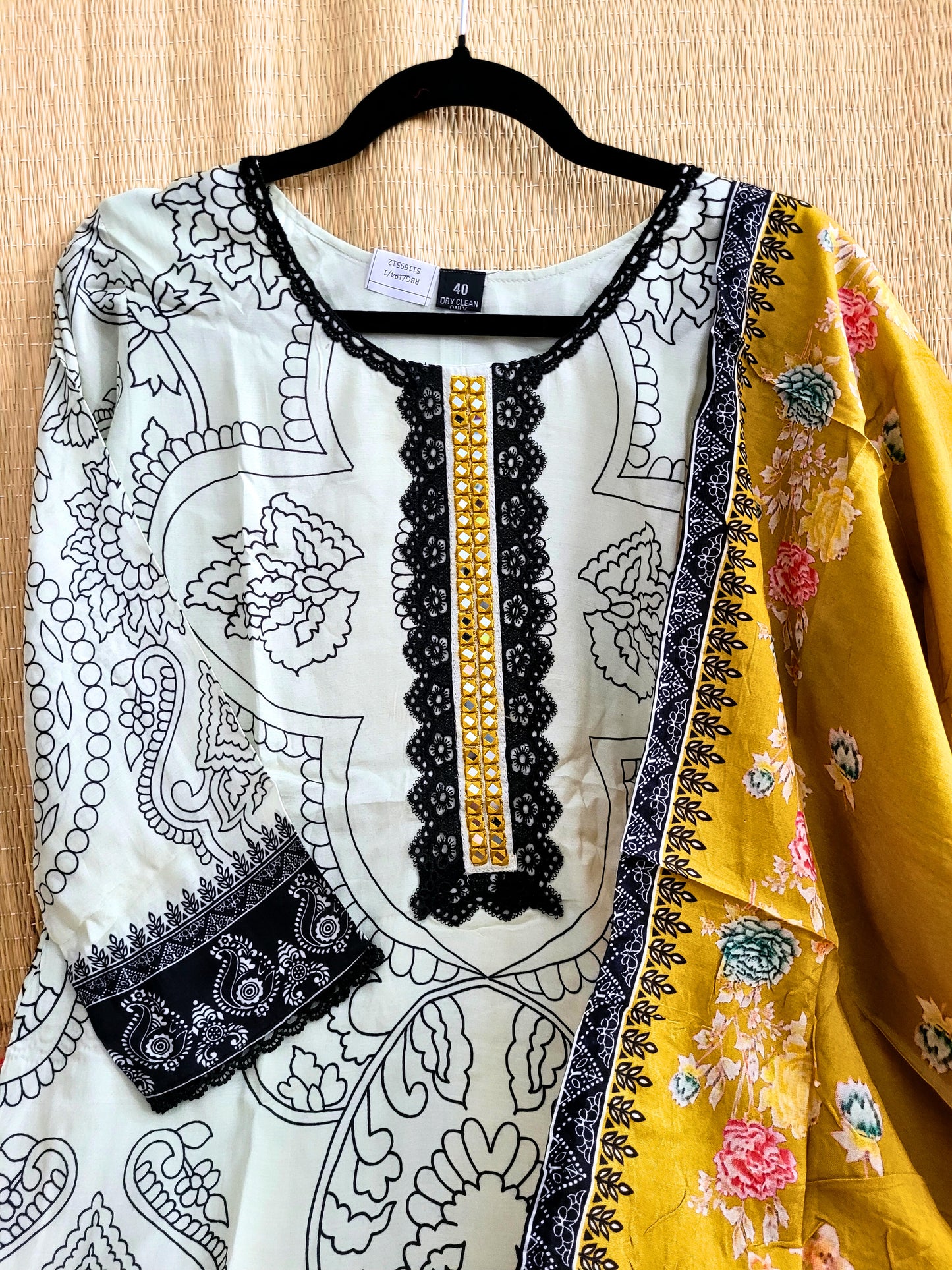 Pure Crepe Printed Salwar Suit