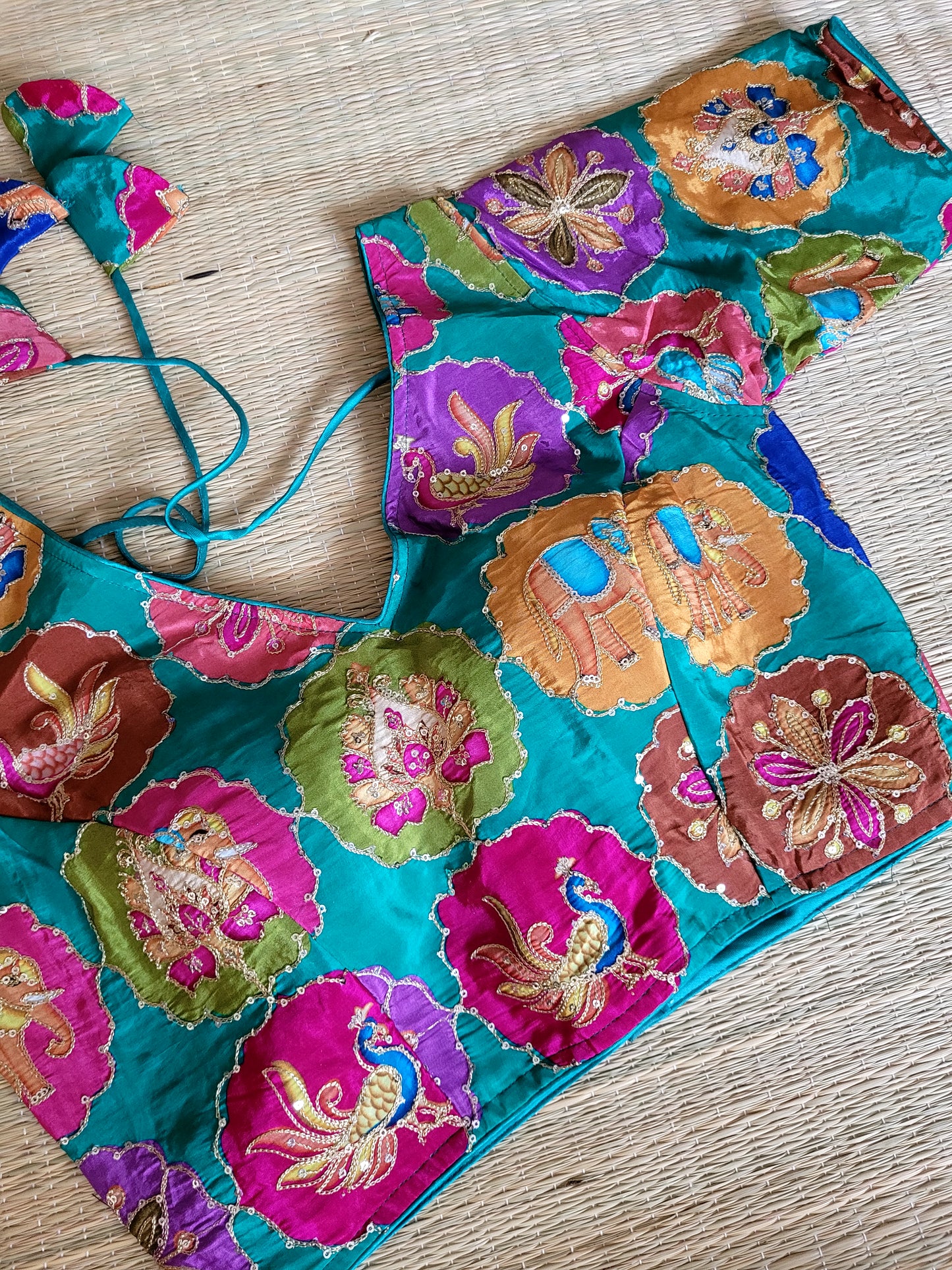 Viscose Chinon Embroidery Blouse