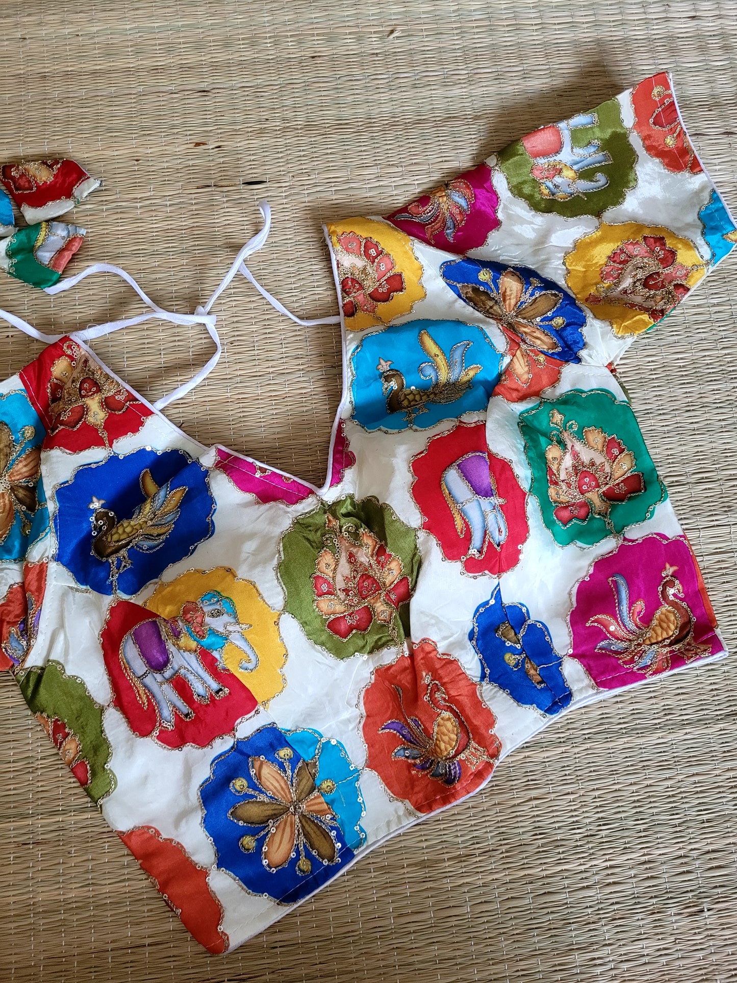 Viscose Chinon Embroidery Blouse